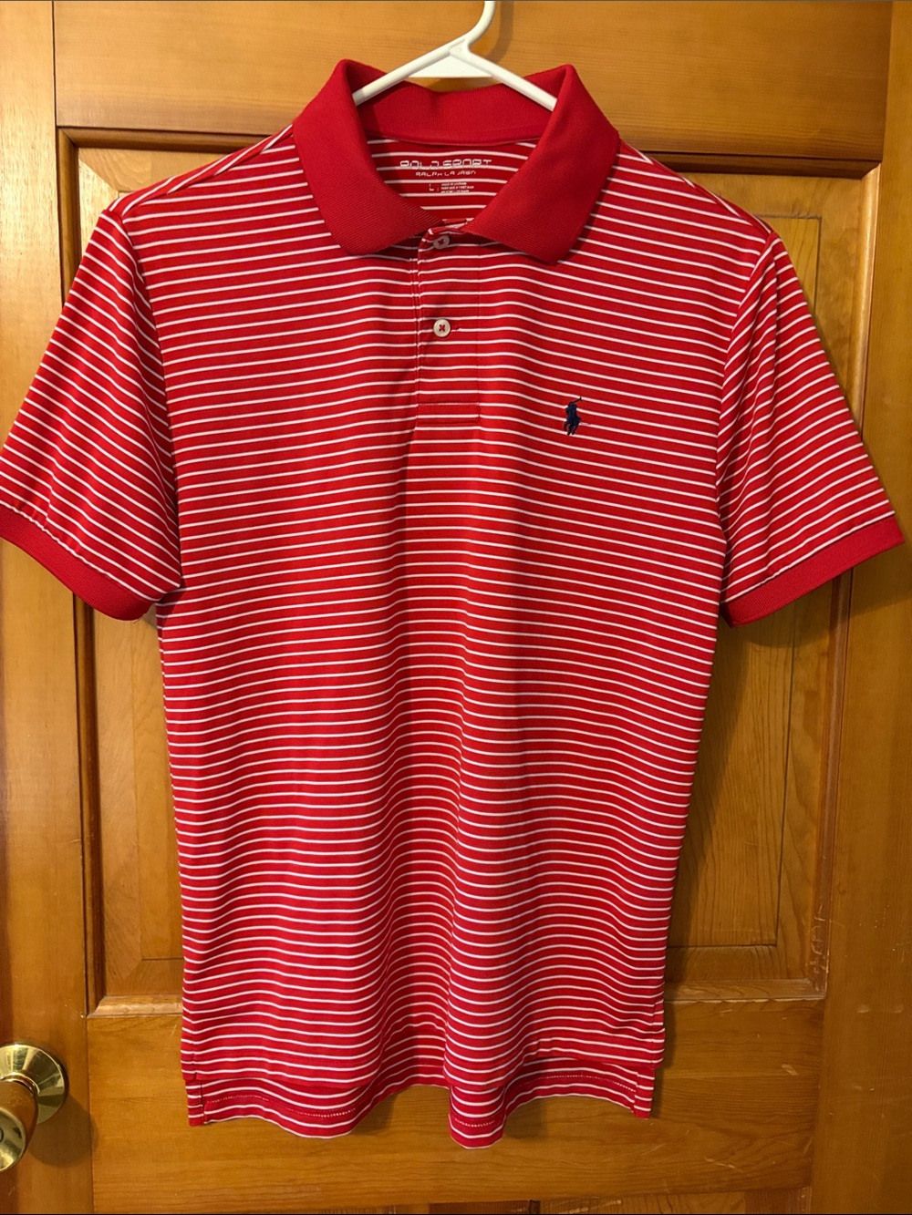 Polo by Ralph Lauren Red & White Striped Polo Shirt